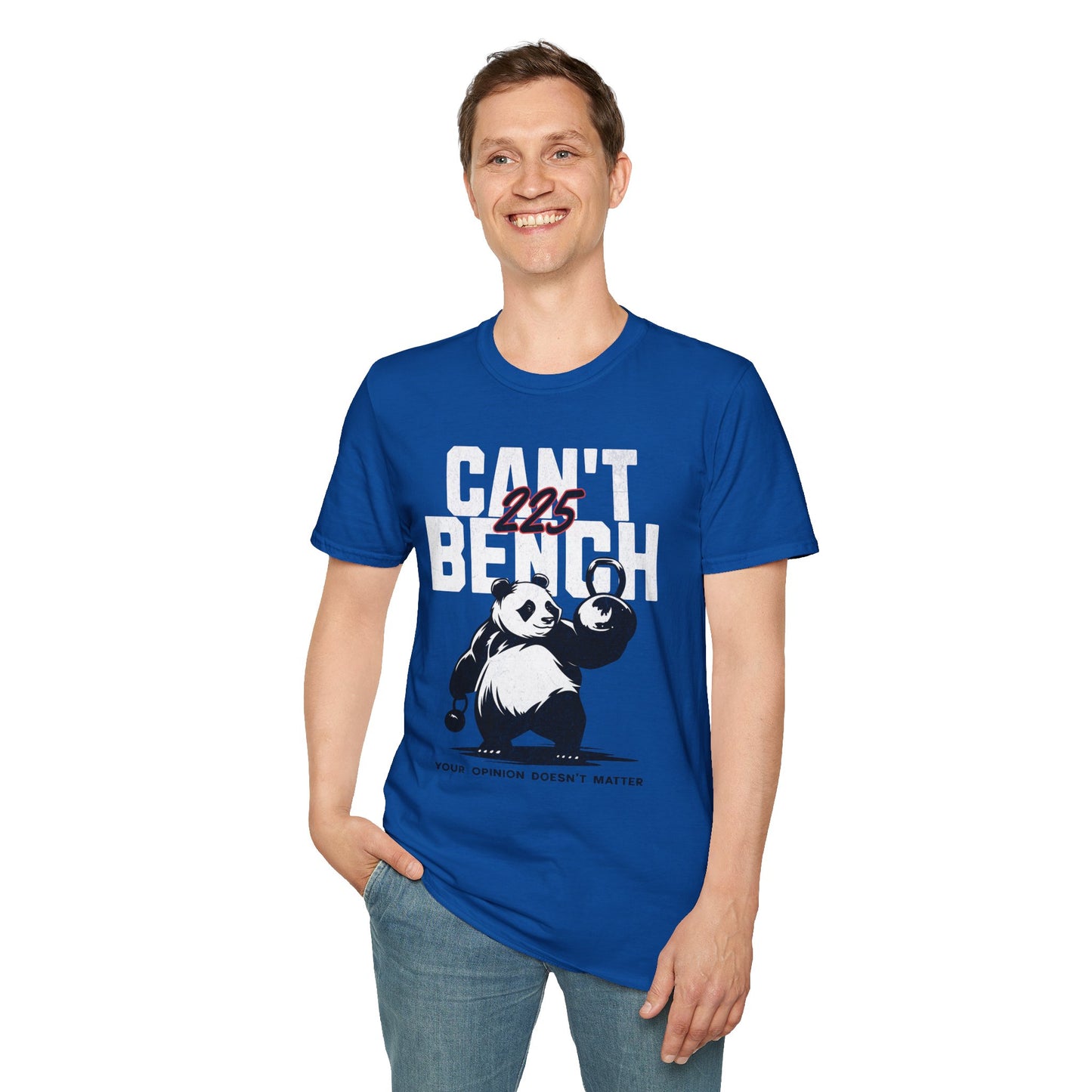 Can't Bench 225 Unisex Softstyle T-Shirt